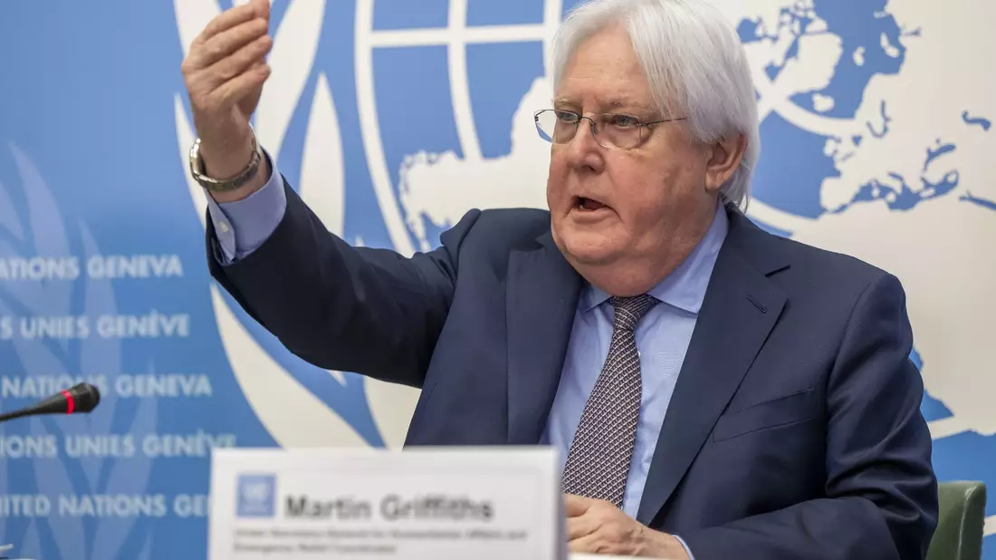 UN-Nothilfekoordinator Martin Griffiths befürchtet ein «Gemetzel» von Menschen in Gaza. - Bild: Martial Trezzini/KEYSTONE/dpa