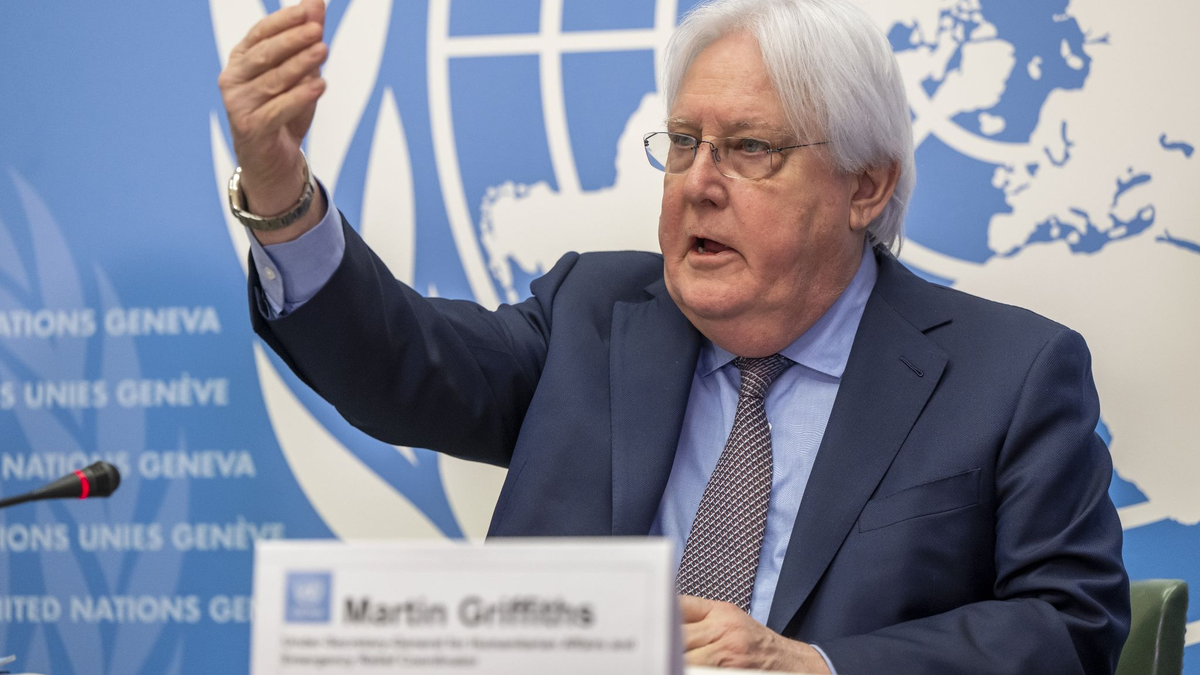 UN-Nothilfekoordinator Martin Griffiths befürchtet ein «Gemetzel» von Menschen in Gaza. - Foto: Martial Trezzini/KEYSTONE/dpa
