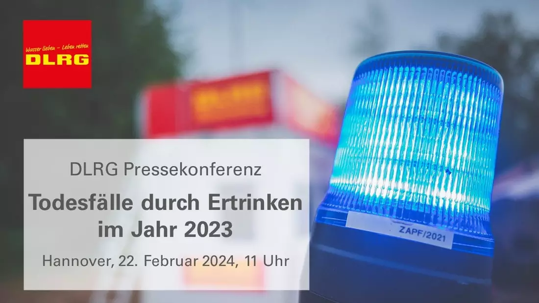 Einladung zur Pressekonferenz der DLRG / Todesfälle durch Ertrinken in Deutschland 2023 - Bild: presseportal.de
