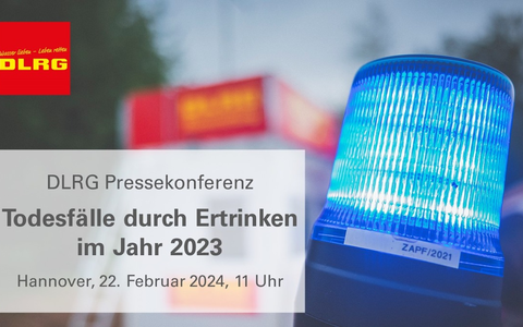 Einladung zur Pressekonferenz der DLRG / Todesfälle durch Ertrinken in Deutschland 2023 - Foto: presseportal.de