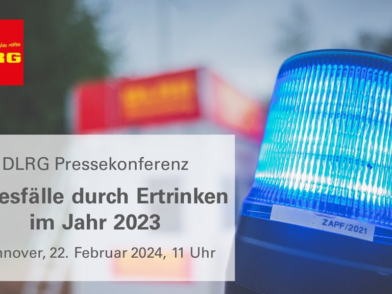 Einladung zur Pressekonferenz der DLRG / Todesfälle durch Ertrinken in Deutschland 2023 - Foto: presseportal.de