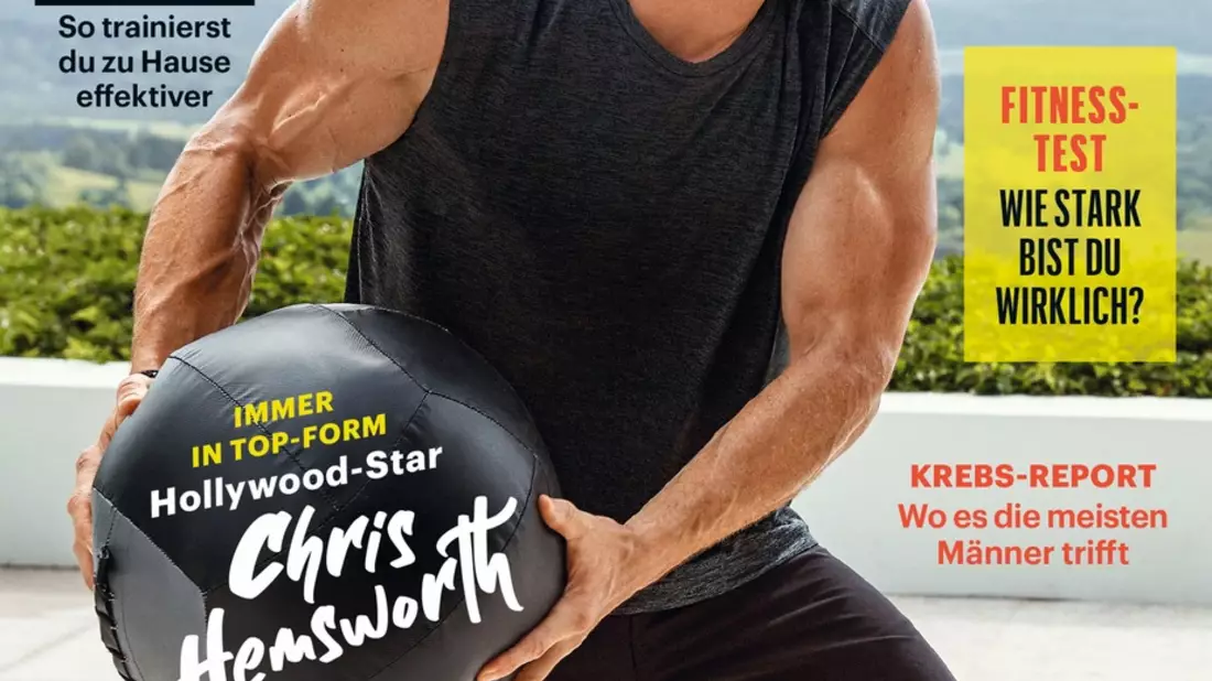 Chris Hemsworth verrät in Men's Health: Regelmäßige Eisbäder sollen helfen, sein Alzheimer-Risiko zu senken - Bild: presseportal.de