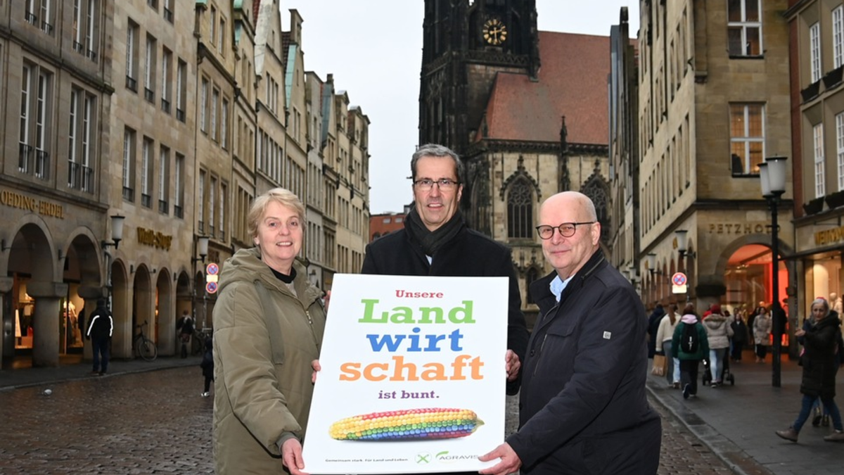 Landwirtschaft zeigt Flagge: Agravis Raiffeisen AG, WLV und Westfleisch stehen für demokratische Werte ein - Foto: presseportal.de