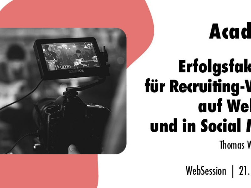 Erfolgsfaktoren für Recruiting-Videos auf Websites und in Social Media / Ein Online-Seminar der news aktuell Academy am 21. März 2024 - Foto: presseportal.de