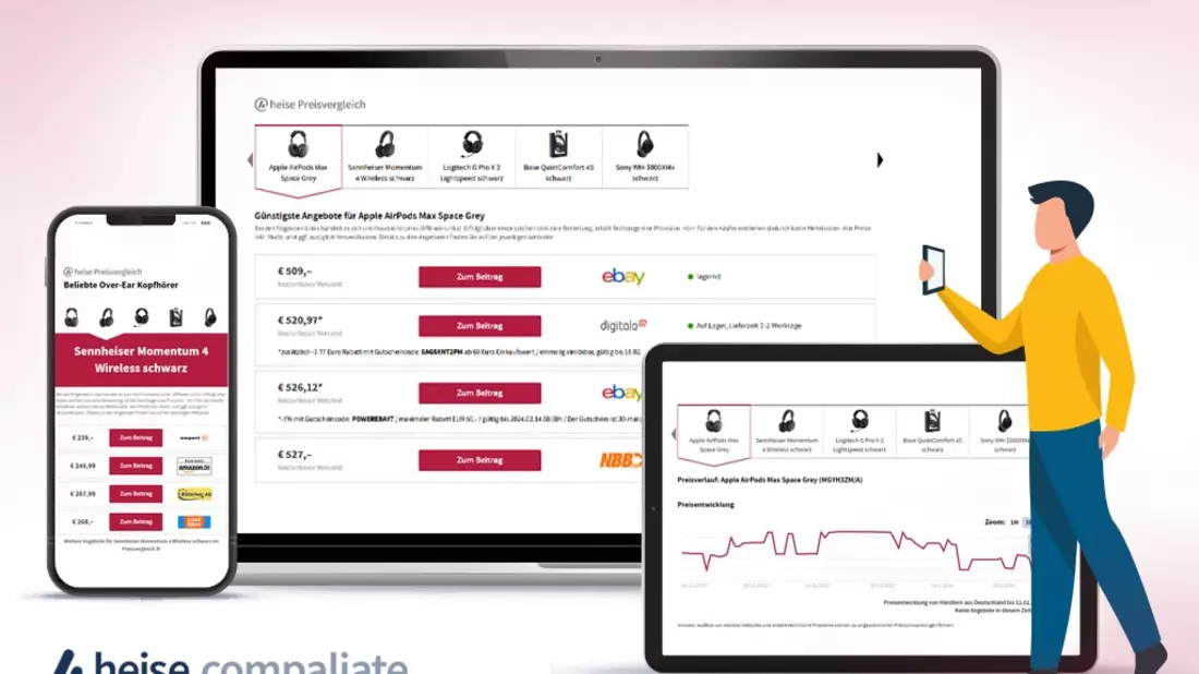 heise compaliate: Eine Lösung für Content-Monetarisierung / heise startet Affiliate-Plattform mit klickbasierten Provisionen - Bild: presseportal.de