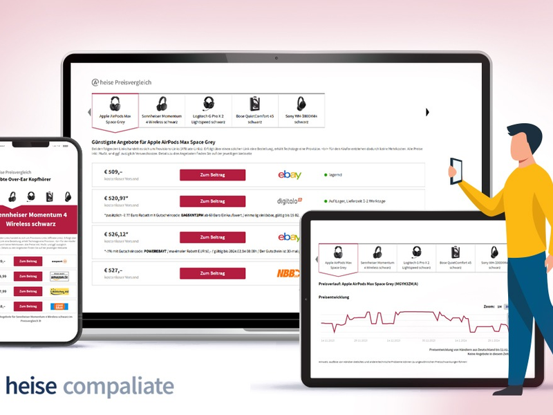 heise compaliate: Eine Lösung für Content-Monetarisierung / heise startet Affiliate-Plattform mit klickbasierten Provisionen - Foto: presseportal.de