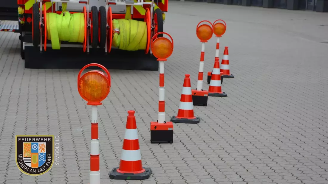 FW-MH: Unfall auf der BAB 40 in Fahrtrichtung Essen, Höhe Abfahrt Styrum - Bild: presseportal.de