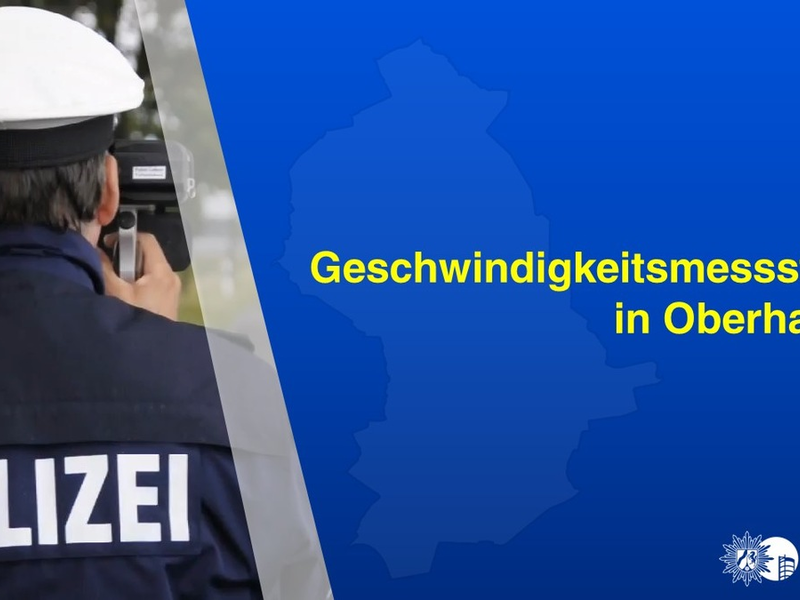 POL-OB: Geschwindigkeitsmessstellen in Oberhausen - Foto: presseportal.de