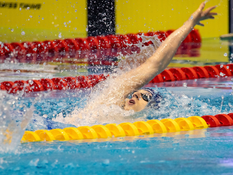 Lukas Märtens ist im WM-Halbfinale über 200 Meter Rücken ausgeschieden. - Foto: Andreas Gora/dpa/Archivbild