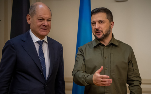 Wolodymyr Selenskyj wird am Freitag zu Gesprächen in Berlin erwartet - auch bei Kanzler Olaf Scholz (Archivbild) - Foto: Michael Kappeler/dpa