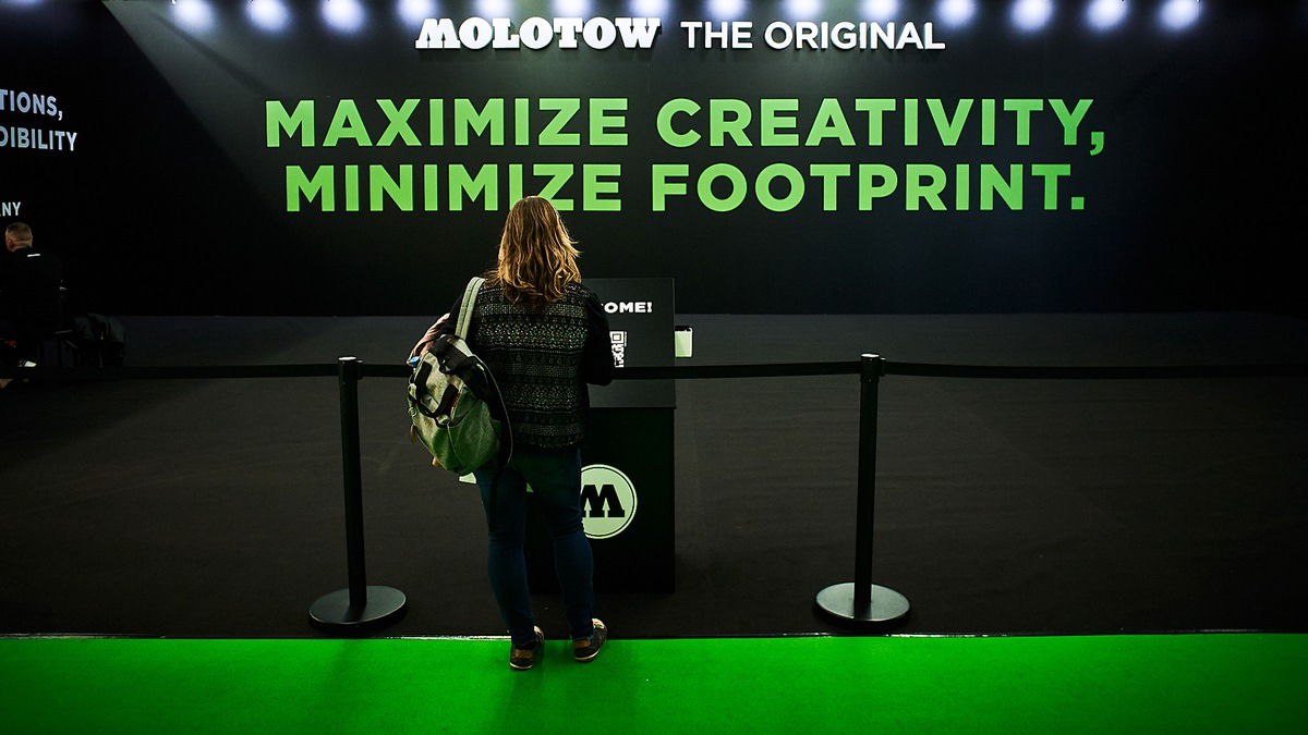 Einzigartig und unkonventionell: MOLOTOW's leere Präsentation auf der Creativeworld bricht alle Regeln! - Foto: presseportal.de