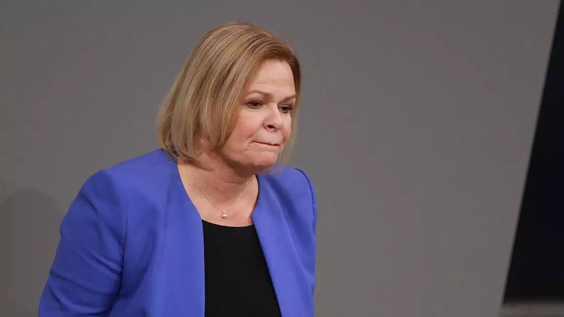 Nancy Faeser (Archiv) - Bild: über dts Nachrichtenagentur