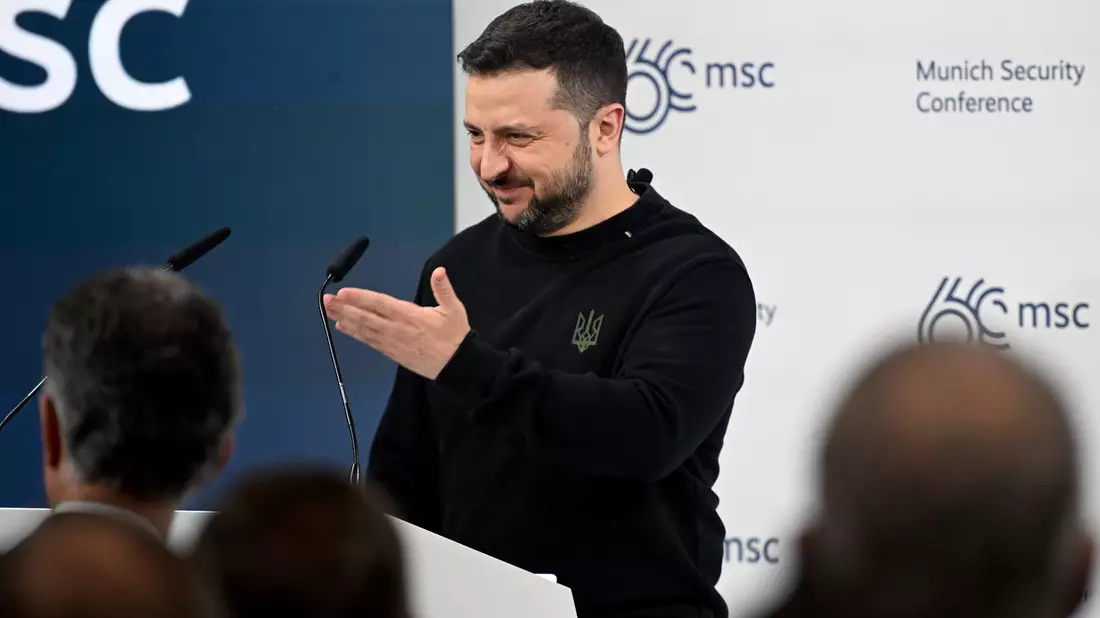 Wolodymyr Selenskyj, Präsident der Ukraine. - Bild: Felix Hörhager/dpa