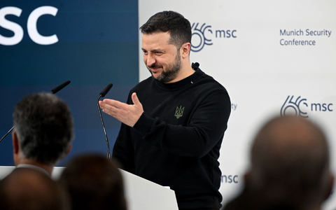 Wolodymyr Selenskyj, Präsident der Ukraine. - Foto: Felix Hörhager/dpa