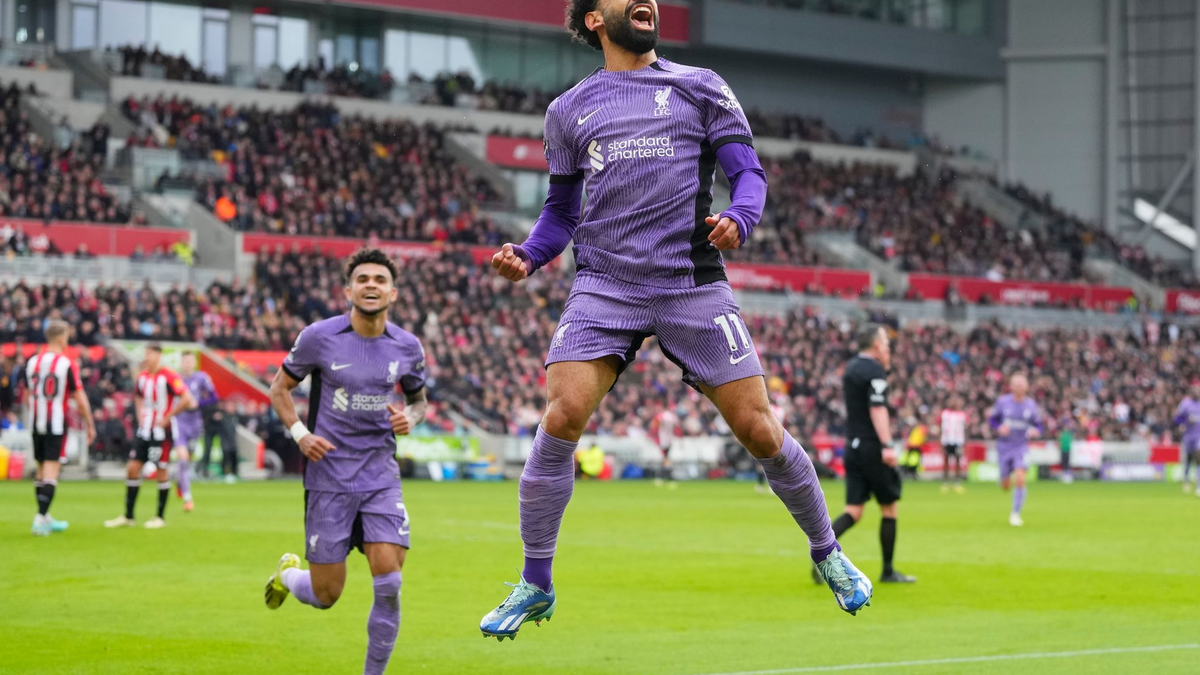 Traf zum zwischenzeitlichen 3:0 bei Brentford: Liverpools Mohamed Salah. - Foto: Kirsty Wigglesworth/AP/dpa