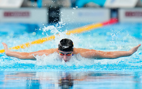 Angelina Köhler wurde über 50 Meter Schmetterling Fünfte. - Foto: Hassan Ammar/AP/dpa/Archivbild