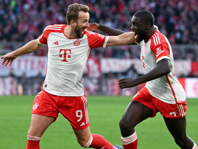 Harry Kane und Dayot Upamecano wollen in Bochum schwierige Tage hinter sich lassen. - Foto: Sven Hoppe/dpa