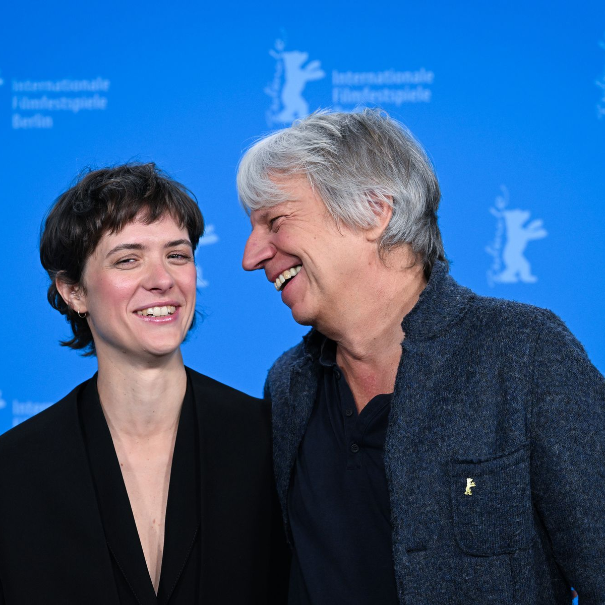 Gute Laune bei Regisseur Andreas Dresen und der Schauspielerin Liv Lisa Fries. - Foto: Soeren Stache/dpa