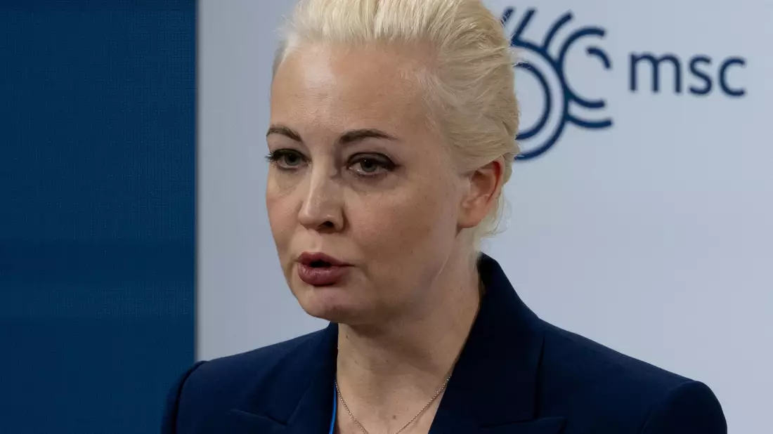 Kämpferisch: Julia Nawalnaja während  der Sicherheitskonferenz in München. - Bild: Sven Hoppe/dpa