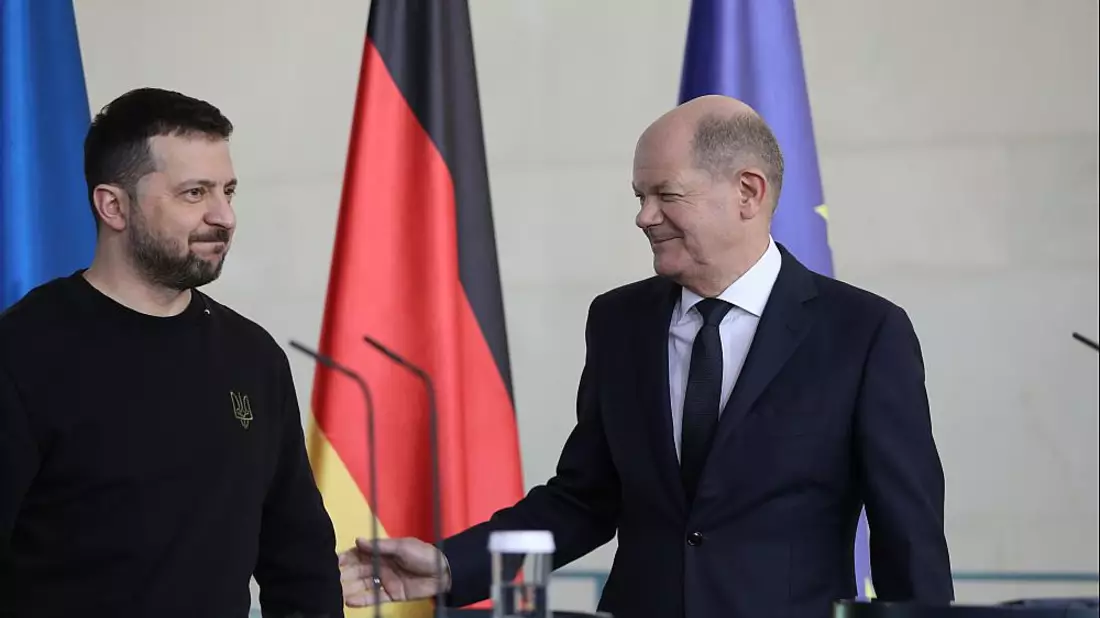 Wolodymyr Selenskyj und Olaf Scholz am 16.02.2024 - Bild: über dts Nachrichtenagentur