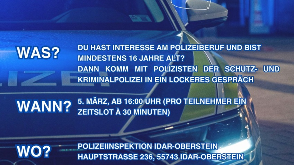 POL-PDTR: Polizei Idar-Oberstein läd zu 