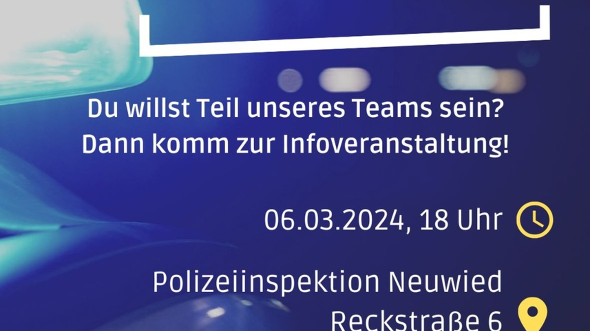 POL-PPKO: Berufsinfotag bei der Polizei Neuwied! - Foto: presseportal.de