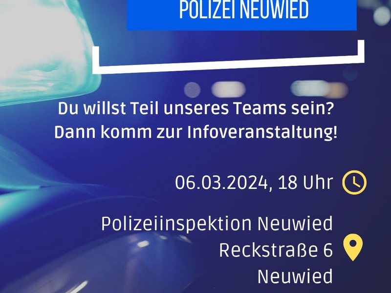 POL-PPKO: Berufsinfotag bei der Polizei Neuwied! - Foto: presseportal.de