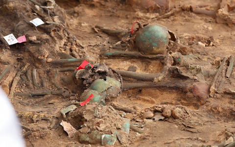 In Nürnberg wurde der möglicherweise größte Pestfriedhof Europas entdeckt. - Foto: Daniel Löb/dpa