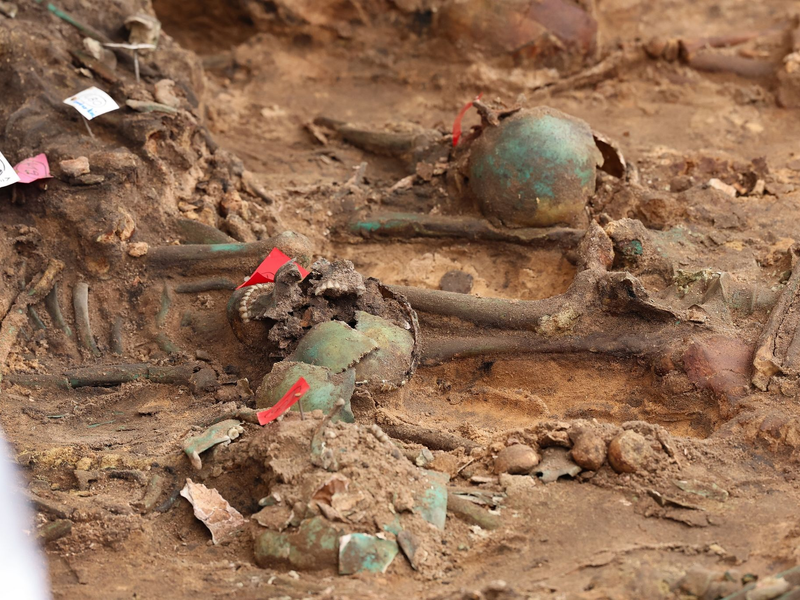 In Nürnberg wurde der möglicherweise größte Pestfriedhof Europas entdeckt. - Foto: Daniel Löb/dpa