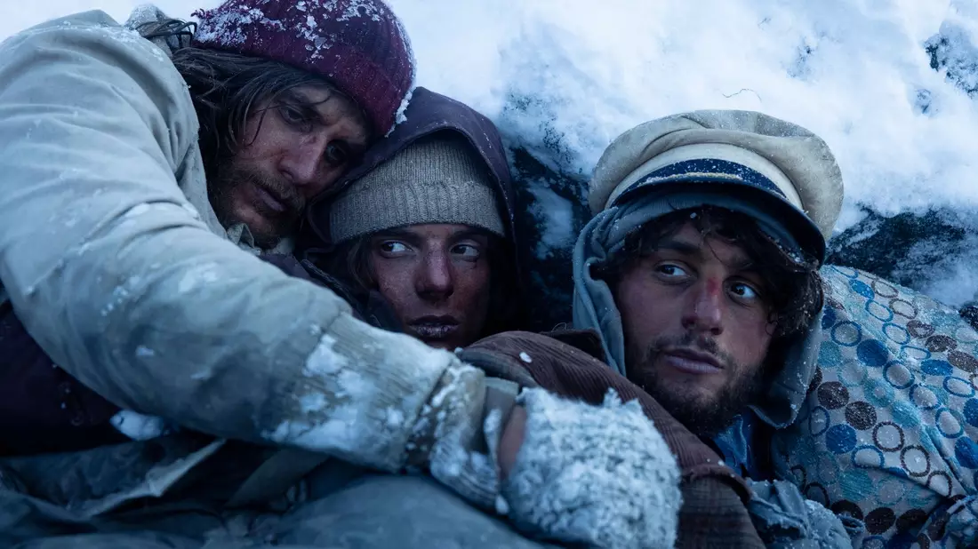 Eine Szene aus dem Film Die Schneegesellschaft. - Bild: -