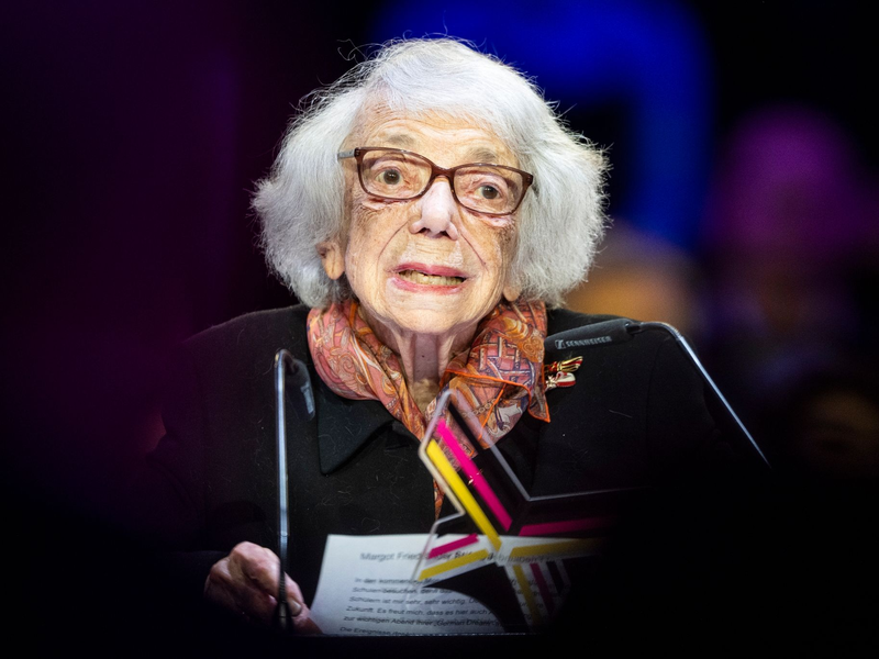 Die Holocaust-Überlebende Margot Friedländer unterstützt die neue Organisation C_SR (Creative Social Responsibility) der PR-Branche. - Foto: Hannes P Albert/dpa