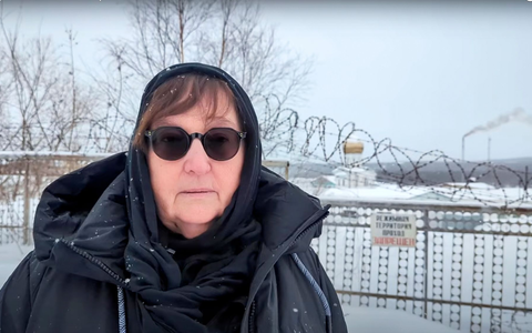 Die Mutter des in Haft gestorbenen Kremlgegners Nawalny, Ljudmila Nawalnaja. - Foto: Uncredited/Navalny Team/AP/dpa
