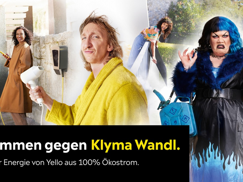 Yello gibt Klimawandel ein Gesicht / Ein neuer Werbeauftritt des Energieanbieters Yello bringt den personifizierten Klimawandel zur Weißglut - Foto: presseportal.de