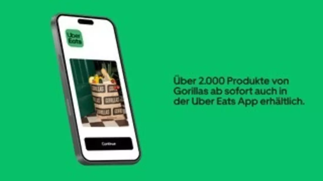 Gorillas und Uber Eats kooperieren in Deutschland - Bild: presseportal.de
