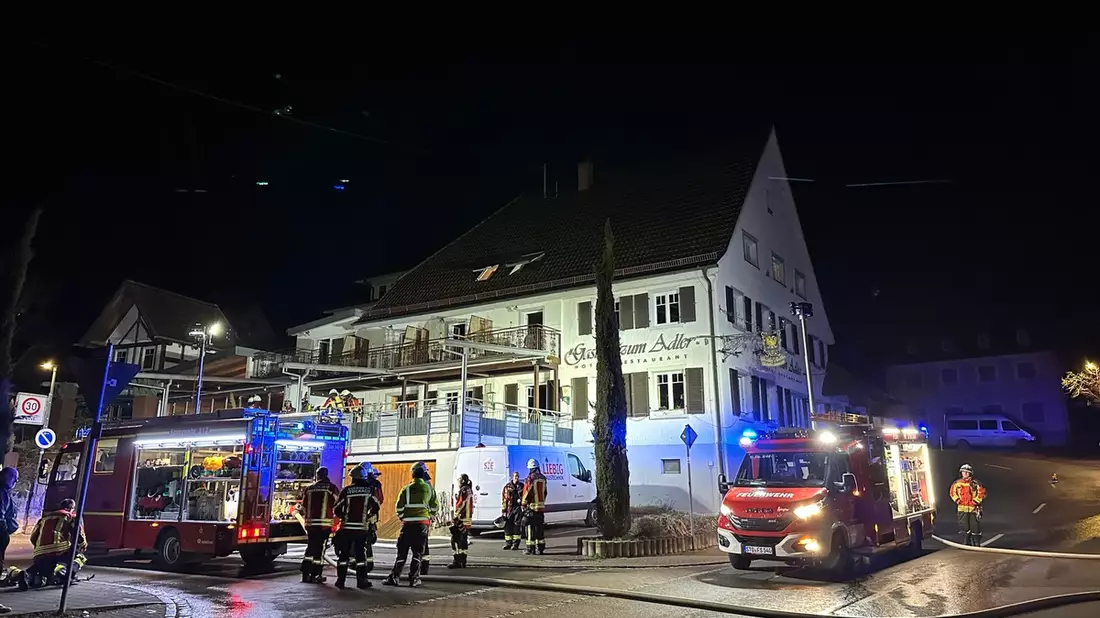 FW Stockach: Rauchentwicklung in einem Hotel - Bild: presseportal.de