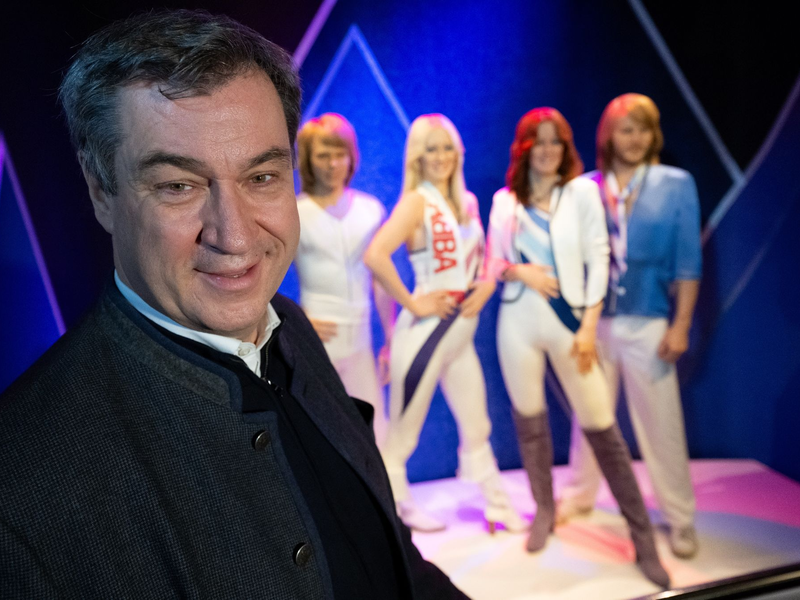 CSU-Chef Markus Söder besucht das ABBA-Museum in Stockholm. - Foto: Sven Hoppe/dpa