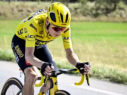 Jonas Vingegaard startete in Spanien in die neue Saison. - Foto: Jasper Jacobs/Belga/dpa/Archivbild