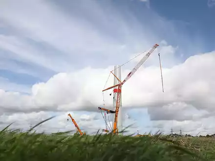 Windrad-Bau (Archiv) - Foto: über dts Nachrichtenagentur