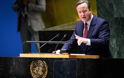 «Wir sind mit einer Situation furchtbaren Leidens in Gaza konfrontiert»: David Cameron. - Foto: Bernd von Jutrczenka/dpa