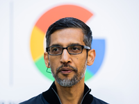 Sundar Pichai begrüßt das geplante KI-Gesetz der Europäischen Union. - Foto: Christoph Soeder/dpa