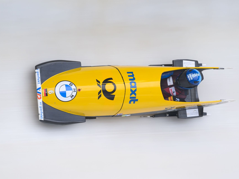 Mit einem Bahnrekord im ersten von vier Läufen legte Lisa Buckwitz die Grundlage für ihre Halbzeitführung bei der WM in Winterberg. - Foto: Robert Michael/dpa