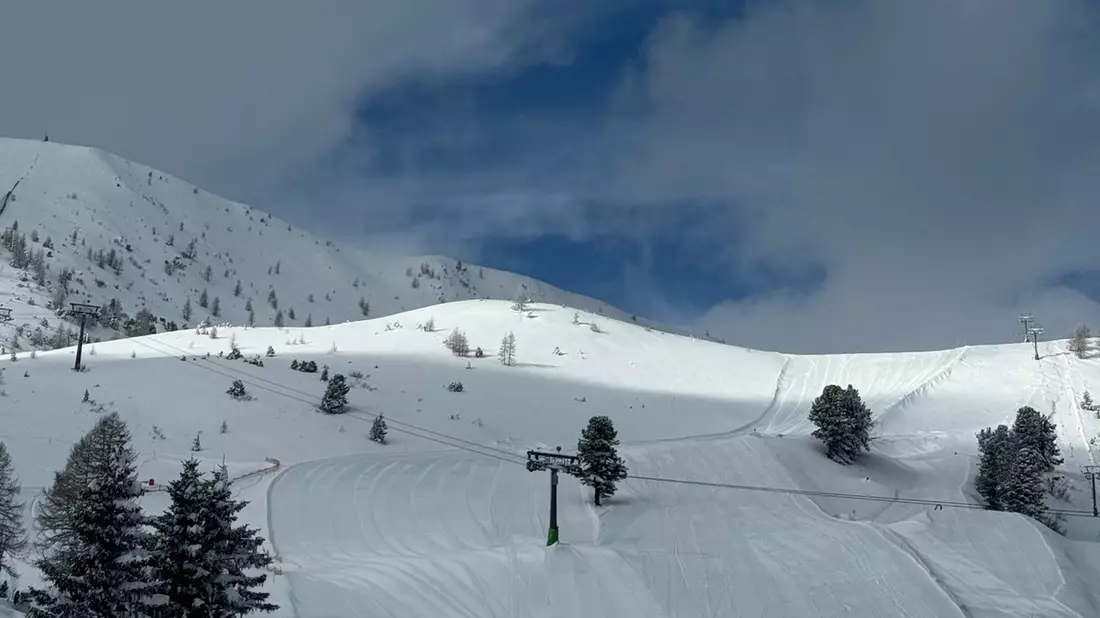 Neuschnee in Kärnten: Auf Kärntens Bergen sind bis zu 80cm Neuschnee hinzugekommen - Bild: presseportal.de