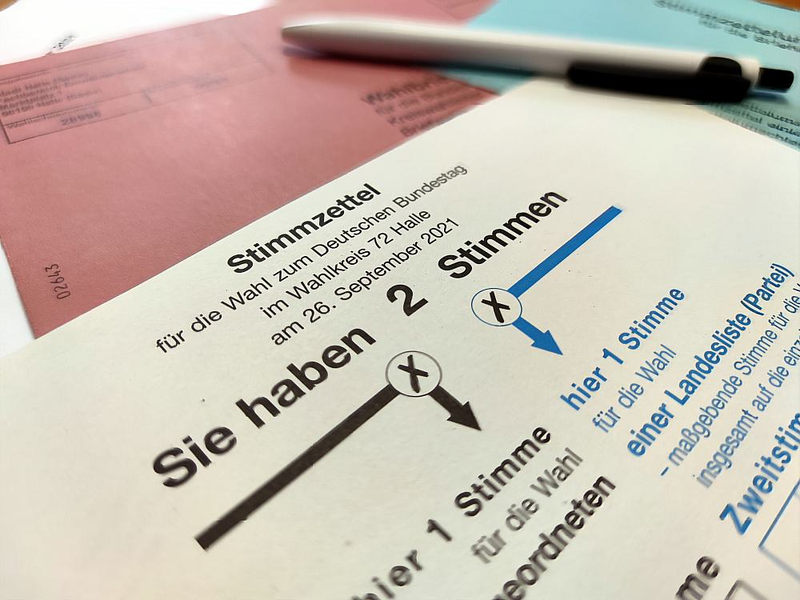 Stimmzettel zur Bundestagswahl 2021 (Archiv) - Foto: über dts Nachrichtenagentur