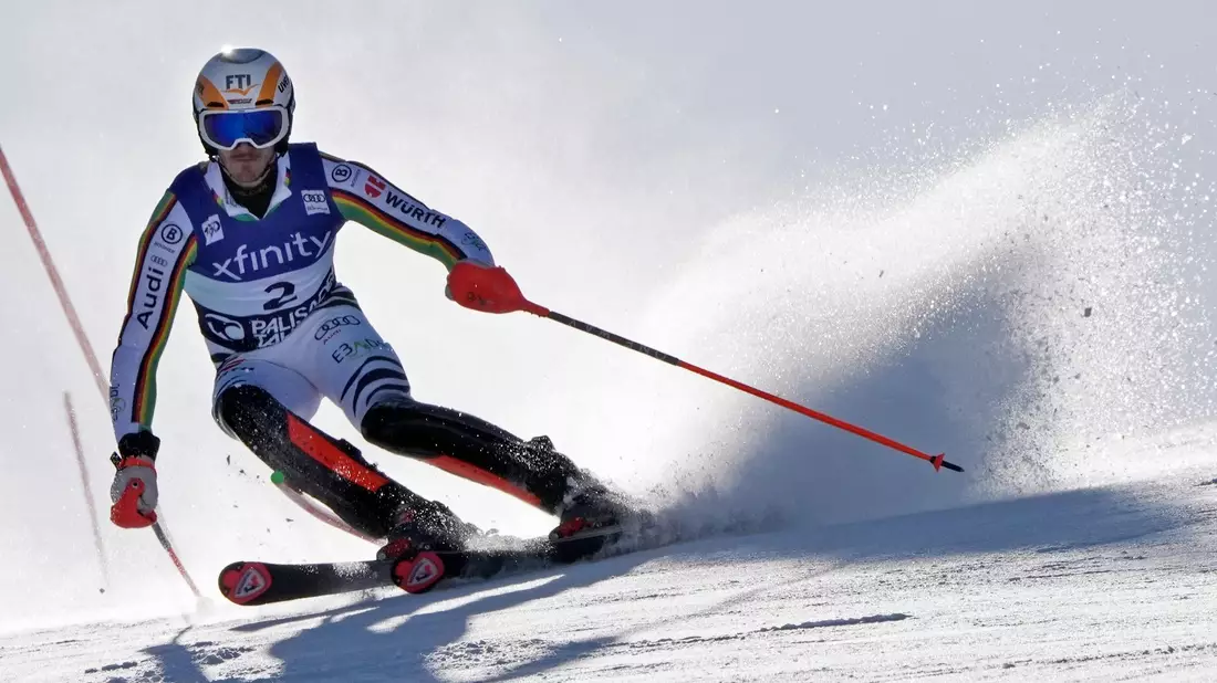 Linus Straßer ist beim Slalom in Aspen auf den zweiten Rang gerast. - Bild: Robert F. Bukaty/AP/dpa