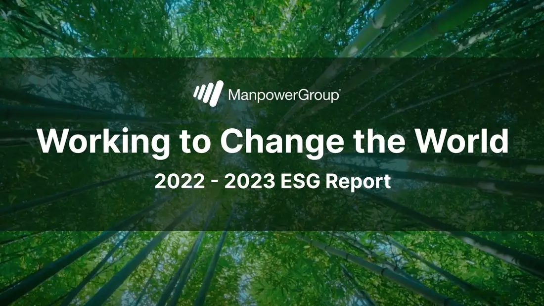 Fortschritte für Mensch und Umwelt / ManpowerGroup legt 3. ESG-Report Working to Change the World vor - Bild: presseportal.de