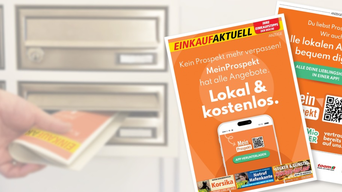 Werbeblatt Einkaufaktuell wird eingestellt: Bonial hat groß angelegte MeinProspekt Werbeoffensive auf letzten Titelseiten der Prospektwerbesendung gestartet - Foto: presseportal.de