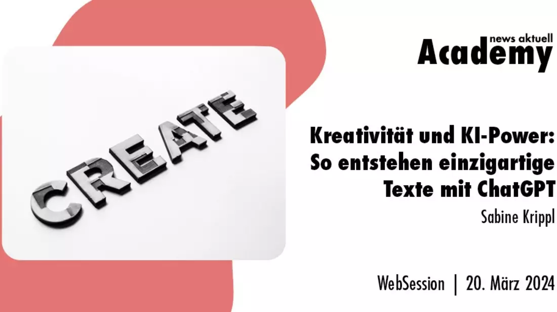 Kreativität und KI-Power: So entstehen einzigartige Texte mit ChatGPT / Ein Online-Seminar der news aktuell Academy - Bild: presseportal.de