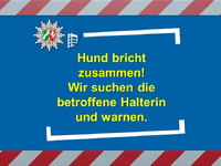 POL-OB: Hund bricht zusammen! Wir suchen die betroffene Halterin und warnen. - Foto: presseportal.de