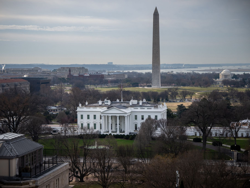 Das Weiße Haus in Washington. - Foto: Michael Kappeler/dpa