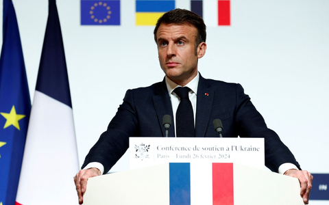 «Wir werden alles tun, was nötig ist, damit Russland diesen Krieg nicht gewinnen kann»: Frankreichs Präsident Emmanuel Macron. - Foto: Gonzalo Fuentes/RTR/AP/dpa